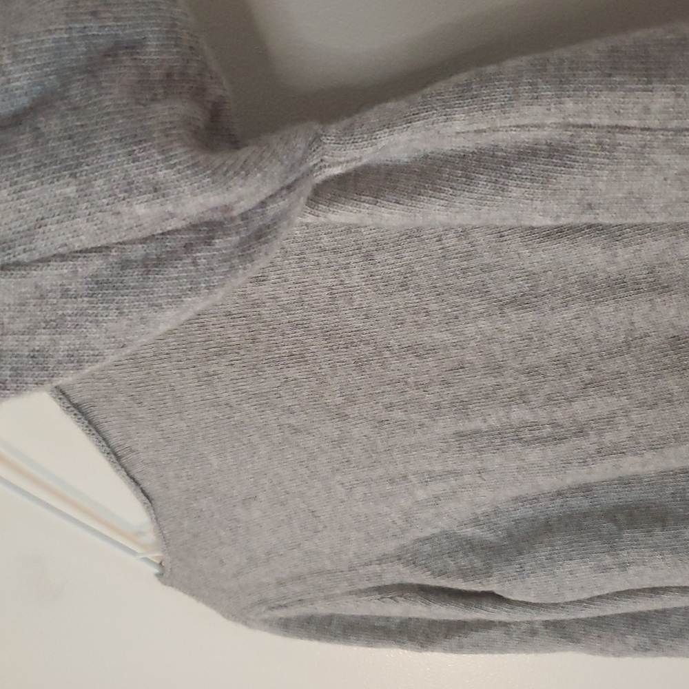 Benedetta B. Merino Wool Cashmere Blend Grey Scoopneck Sweater Size XL Polkadots - Picture 6 of 10